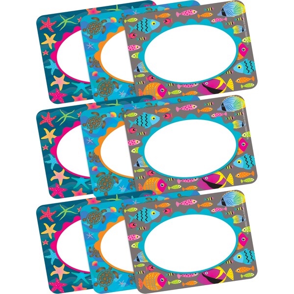 Barker Creek Kai Ola Name Tags/Self-Adhesive Labels, Multi-Design Set, 135/Set 4313 - main